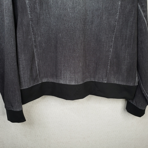 Lucy Faux Denim Look Full Zip Soft Layering Jacket Lots of Pockets Sz XL. - Picture 12 of 12